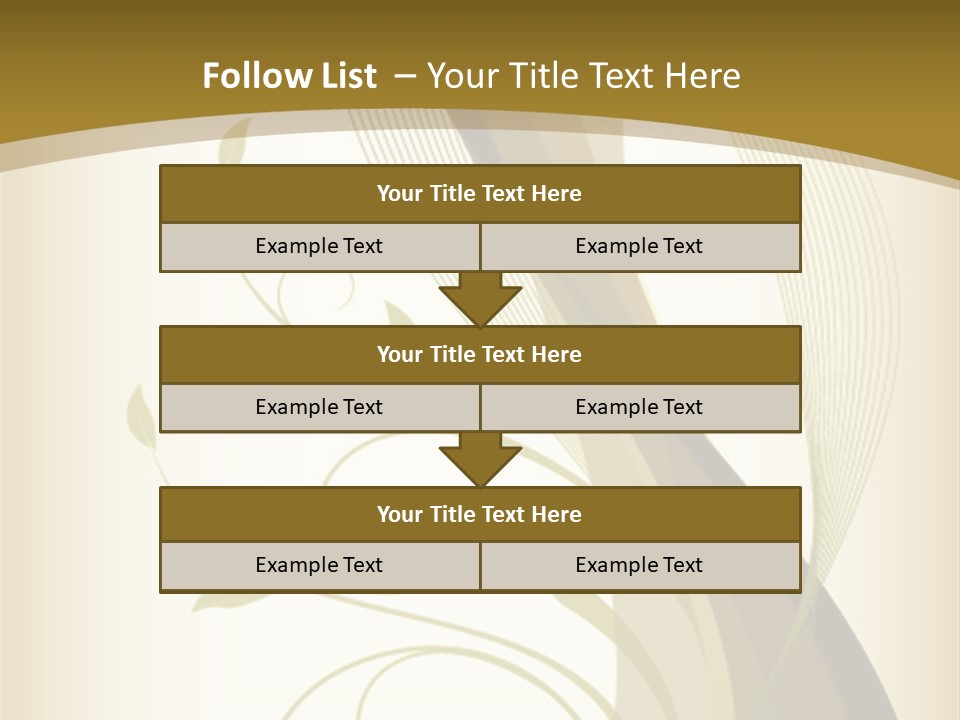Green Floral Texture PowerPoint Template