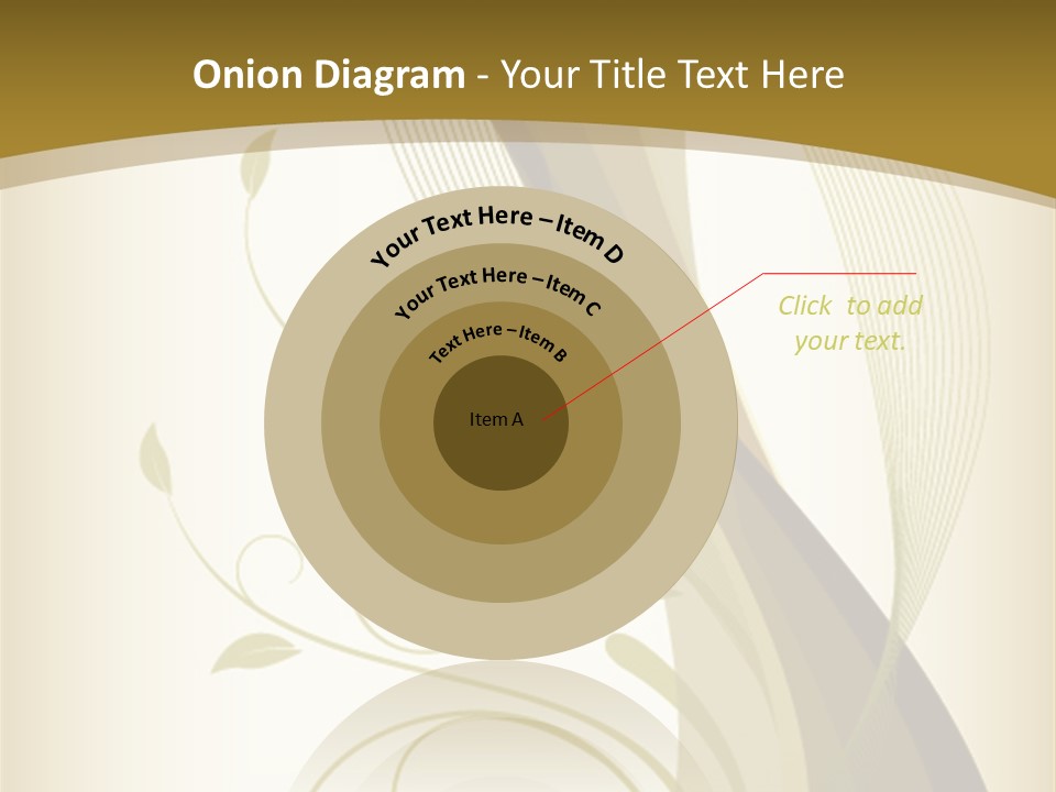 Green Floral Texture PowerPoint Template