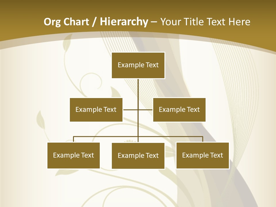 Green Floral Texture PowerPoint Template