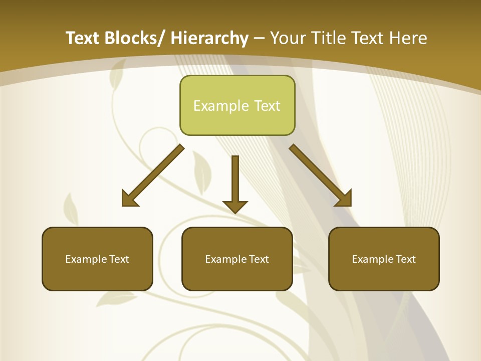 Green Floral Texture PowerPoint Template