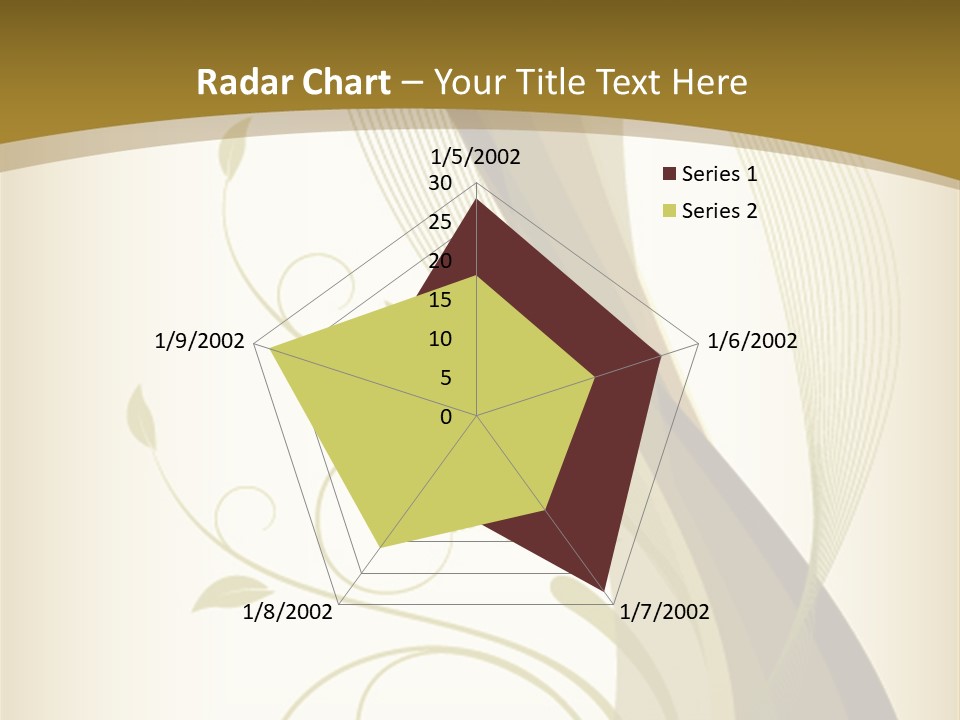 Green Floral Texture PowerPoint Template