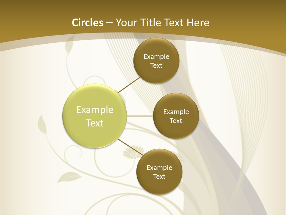 Green Floral Texture PowerPoint Template