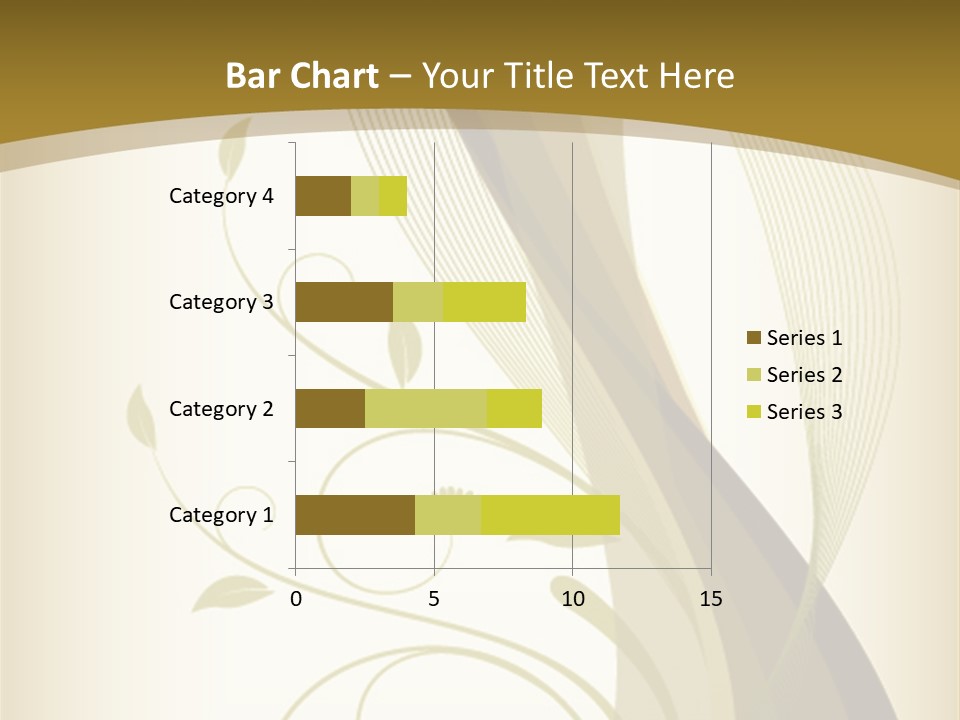 Green Floral Texture PowerPoint Template