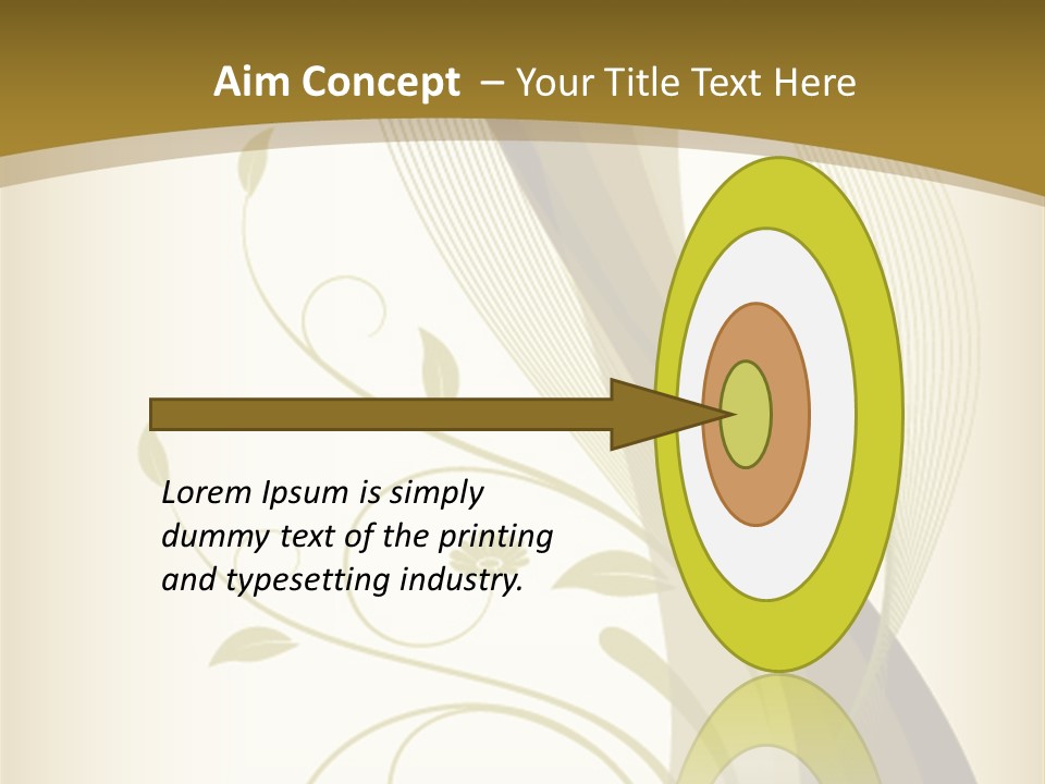 Green Floral Texture PowerPoint Template