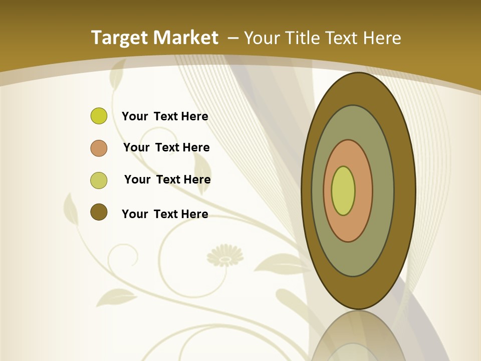 Green Floral Texture PowerPoint Template