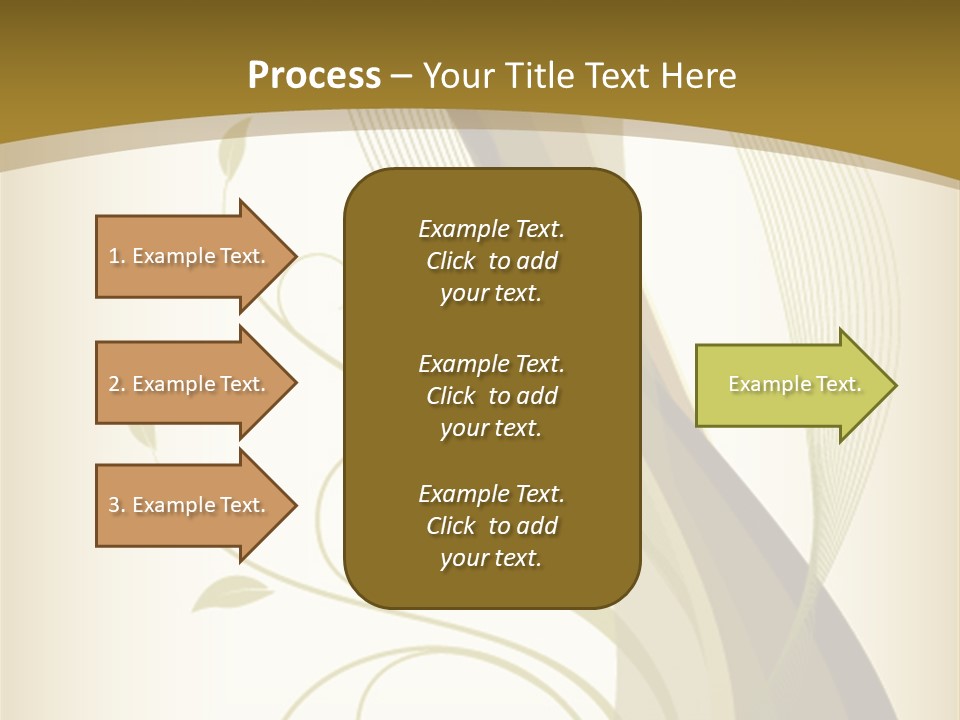 Green Floral Texture PowerPoint Template