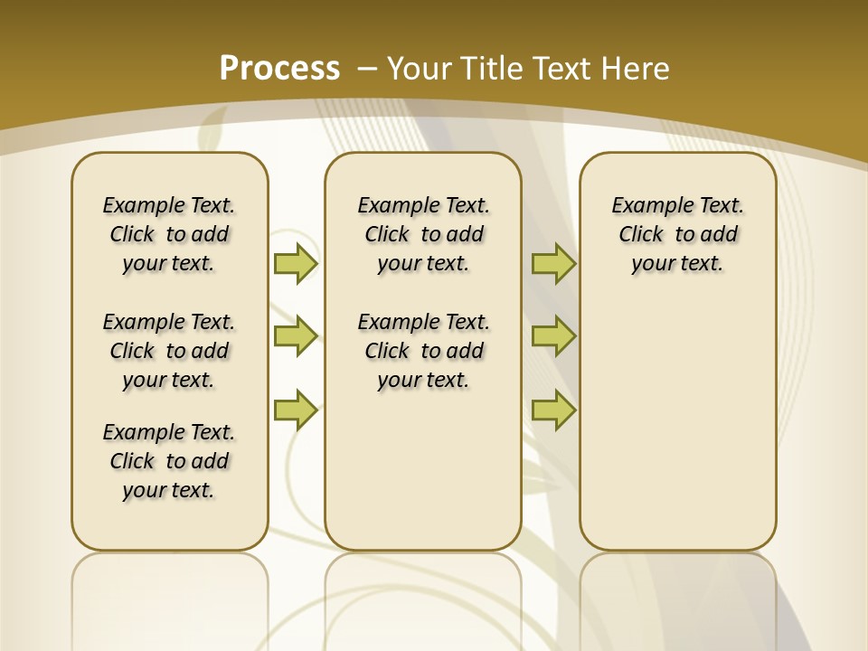 Green Floral Texture PowerPoint Template