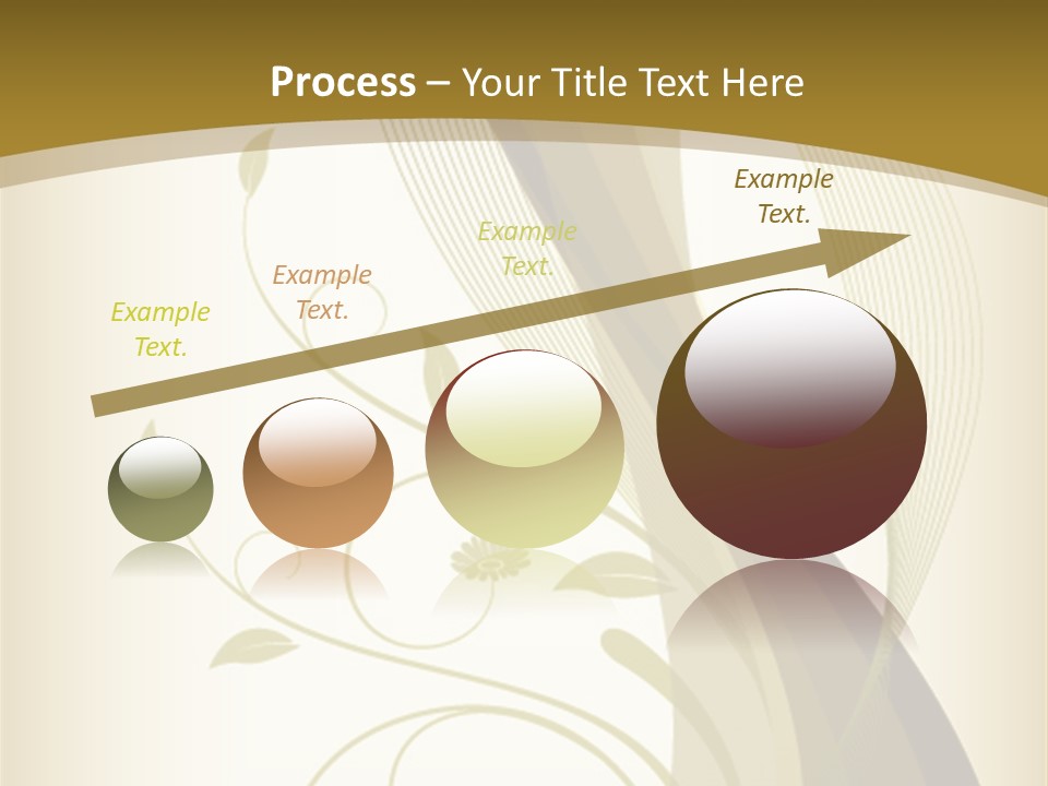 Green Floral Texture PowerPoint Template