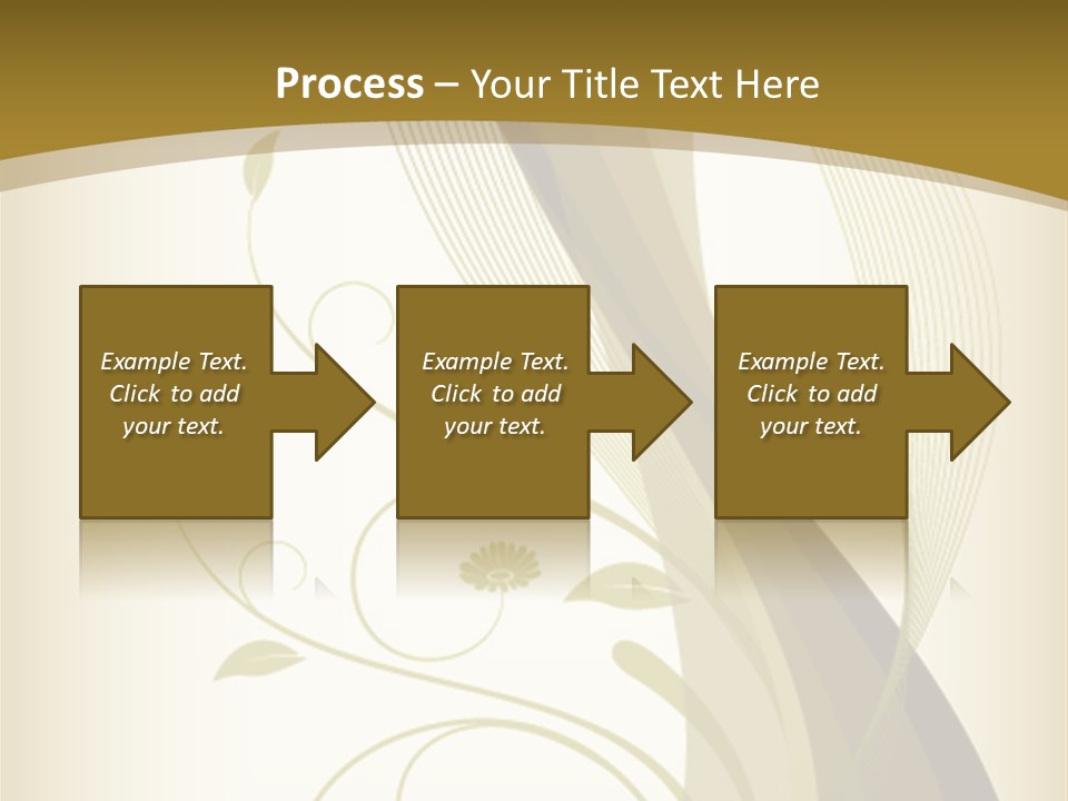 Green Floral Texture PowerPoint Template