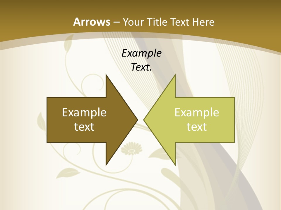 Green Floral Texture PowerPoint Template