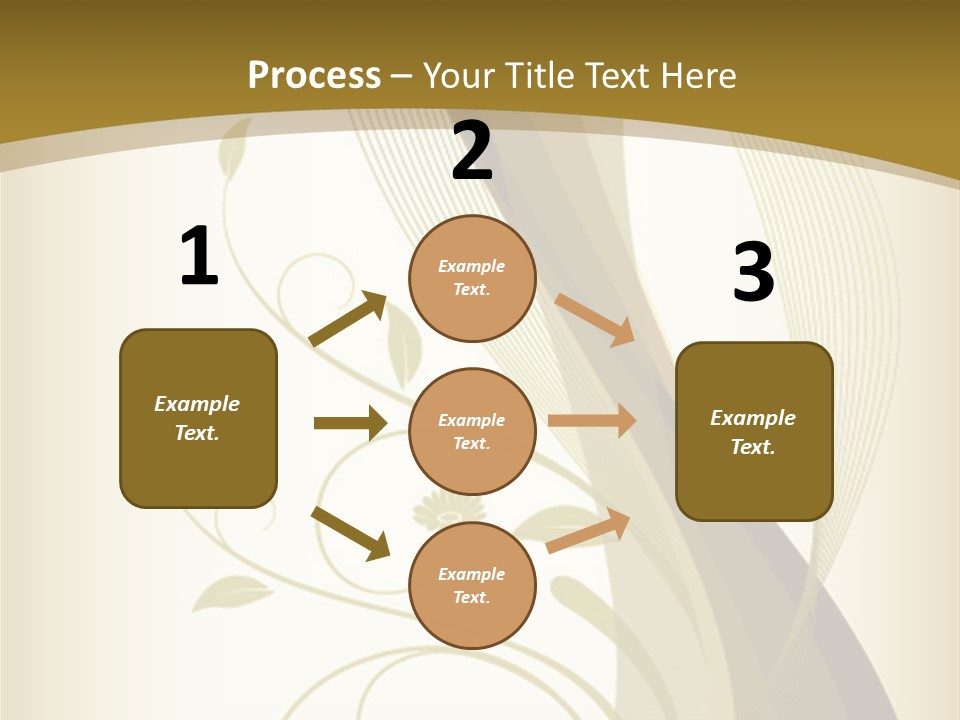 Green Floral Texture PowerPoint Template