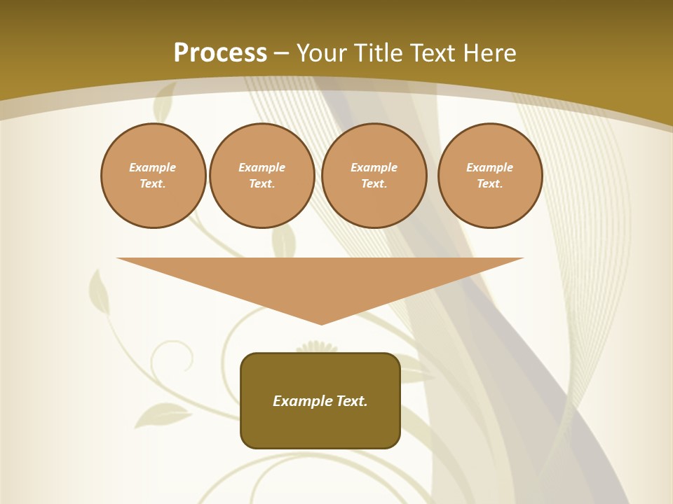 Green Floral Texture PowerPoint Template