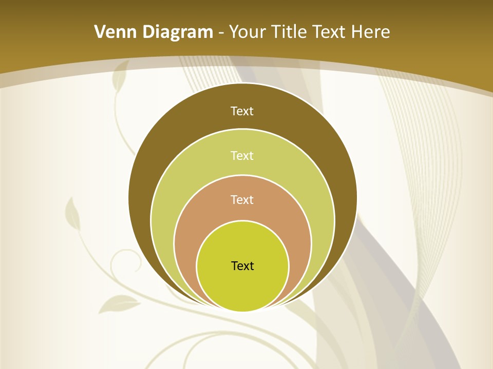Green Floral Texture PowerPoint Template