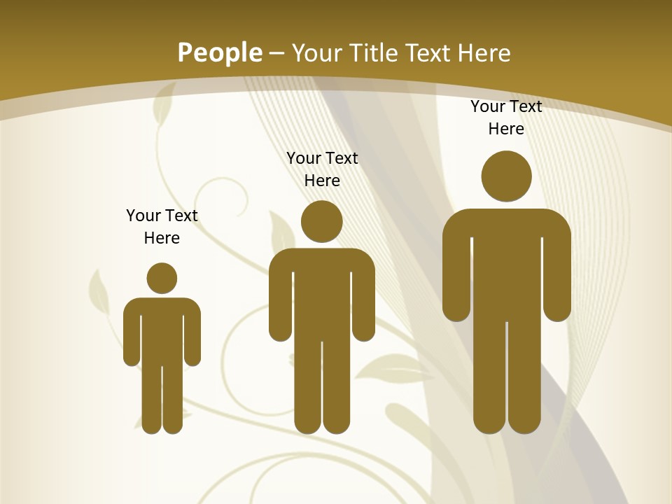 Green Floral Texture PowerPoint Template