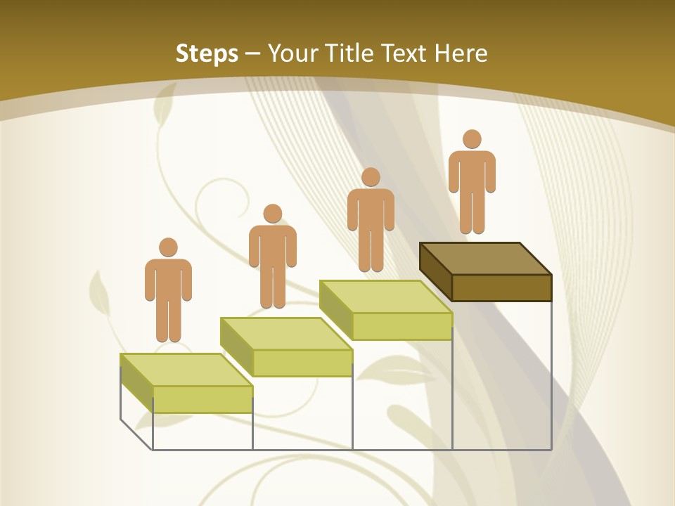 Green Floral Texture PowerPoint Template