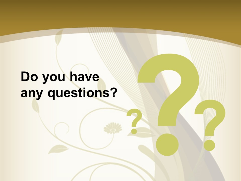 Green Floral Texture PowerPoint Template