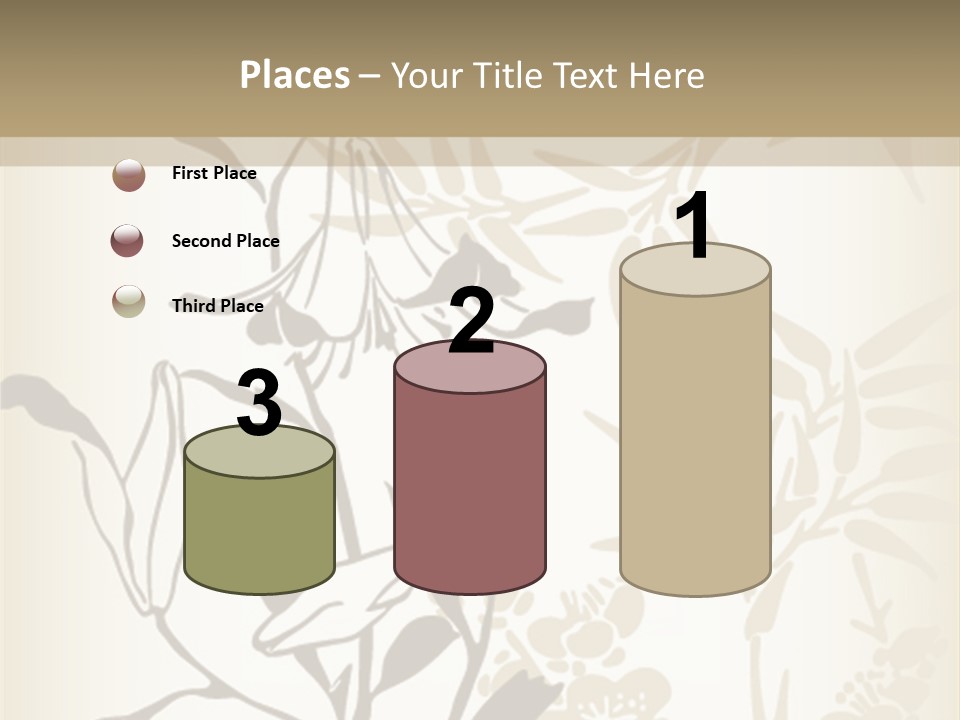 Flower Green Graphic PowerPoint Template