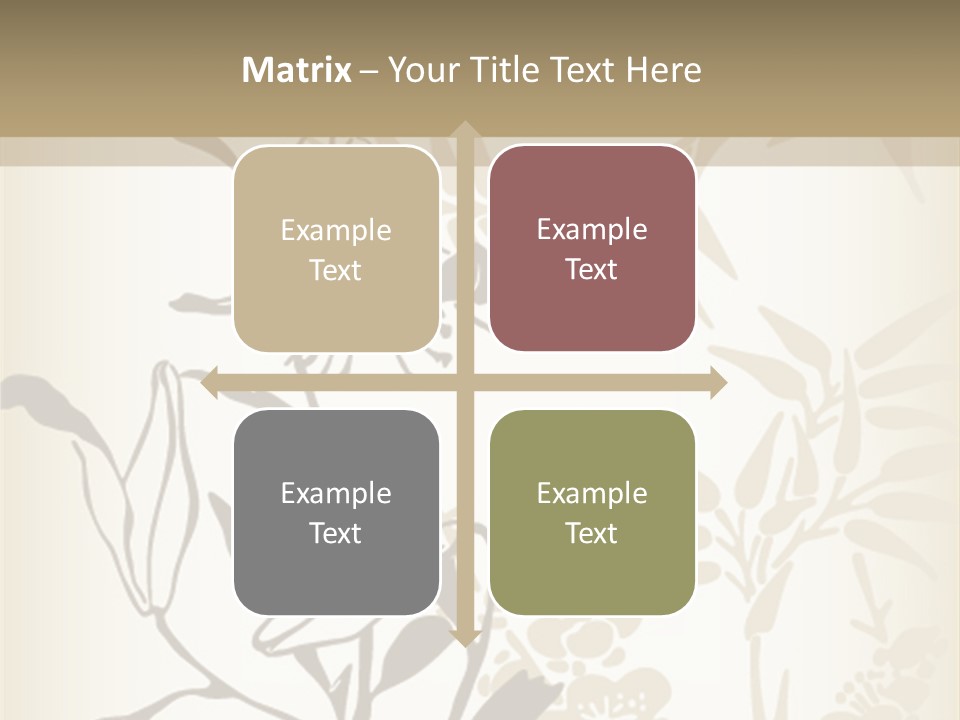 Flower Green Graphic PowerPoint Template