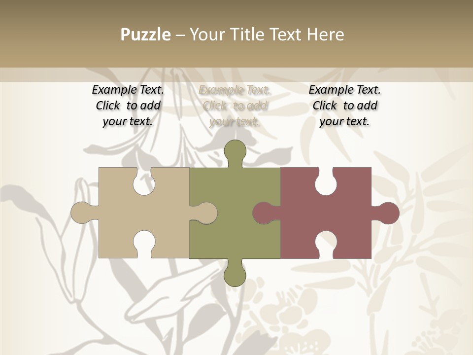 Flower Green Graphic PowerPoint Template