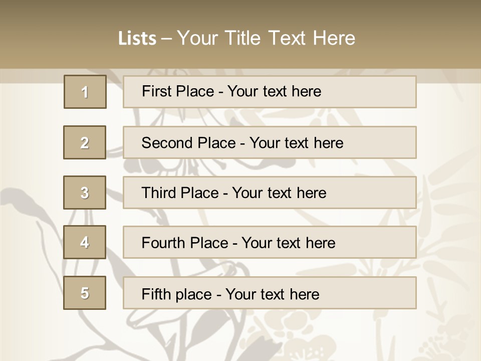 Flower Green Graphic PowerPoint Template