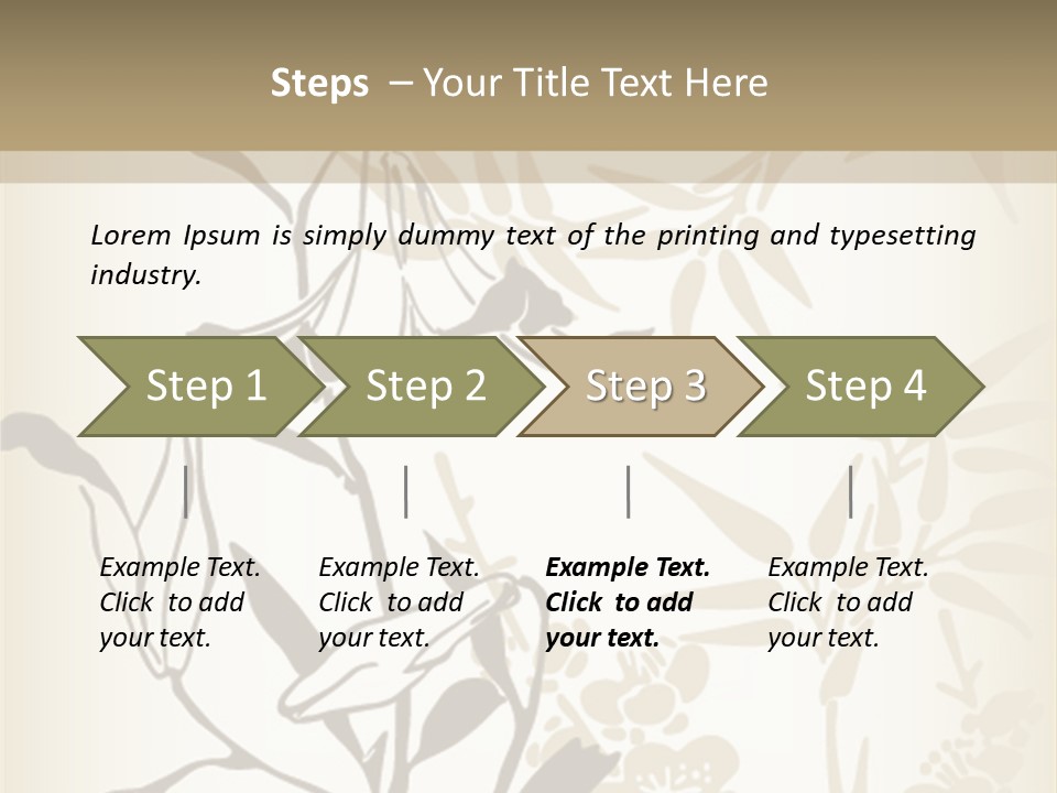 Flower Green Graphic PowerPoint Template