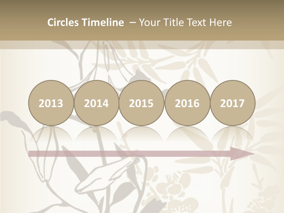 Flower Green Graphic PowerPoint Template