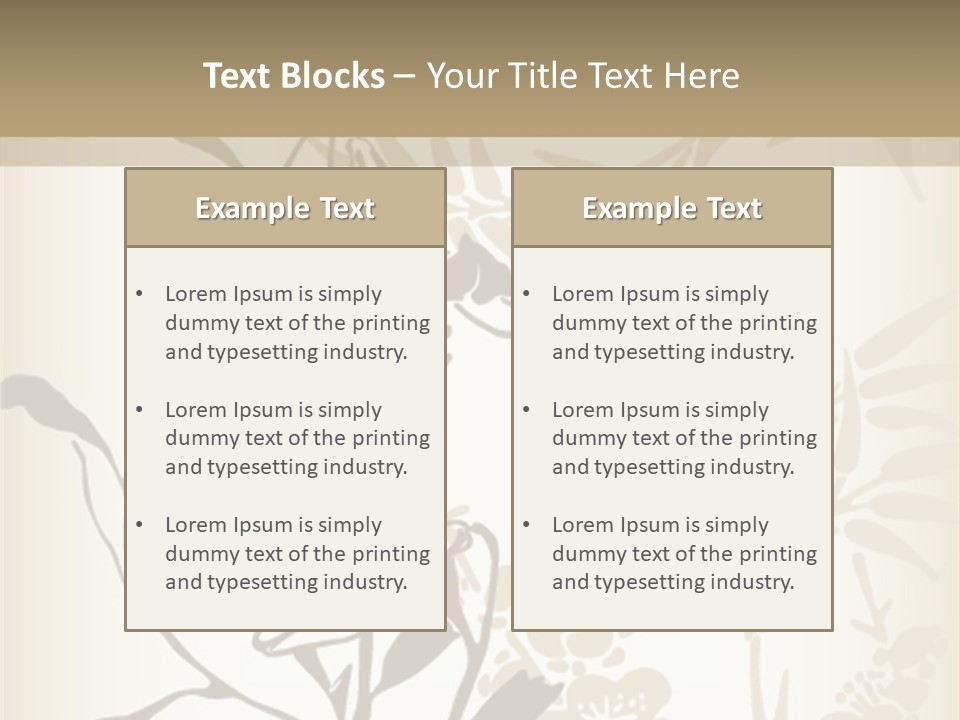 Flower Green Graphic PowerPoint Template