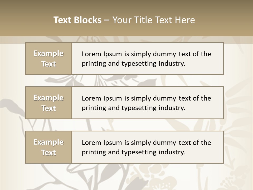 Flower Green Graphic PowerPoint Template