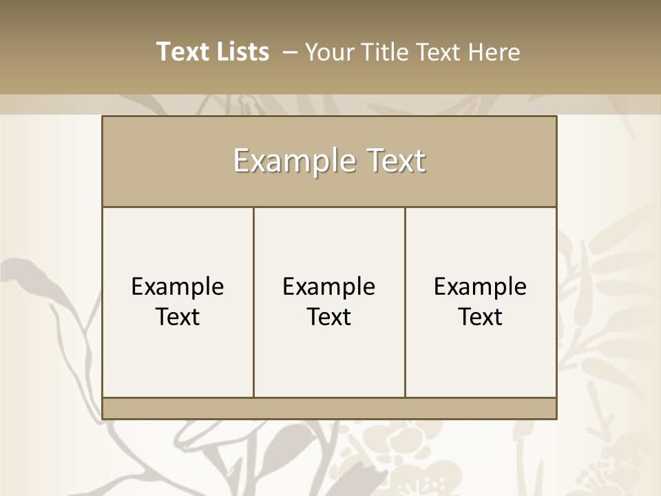 Flower Green Graphic PowerPoint Template