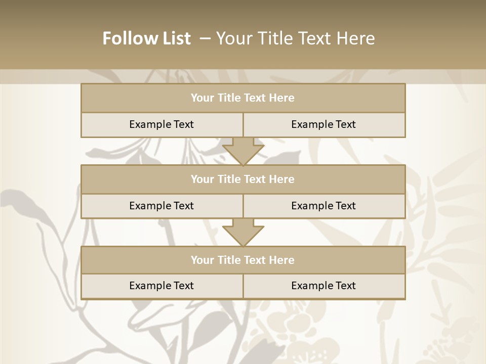 Flower Green Graphic PowerPoint Template