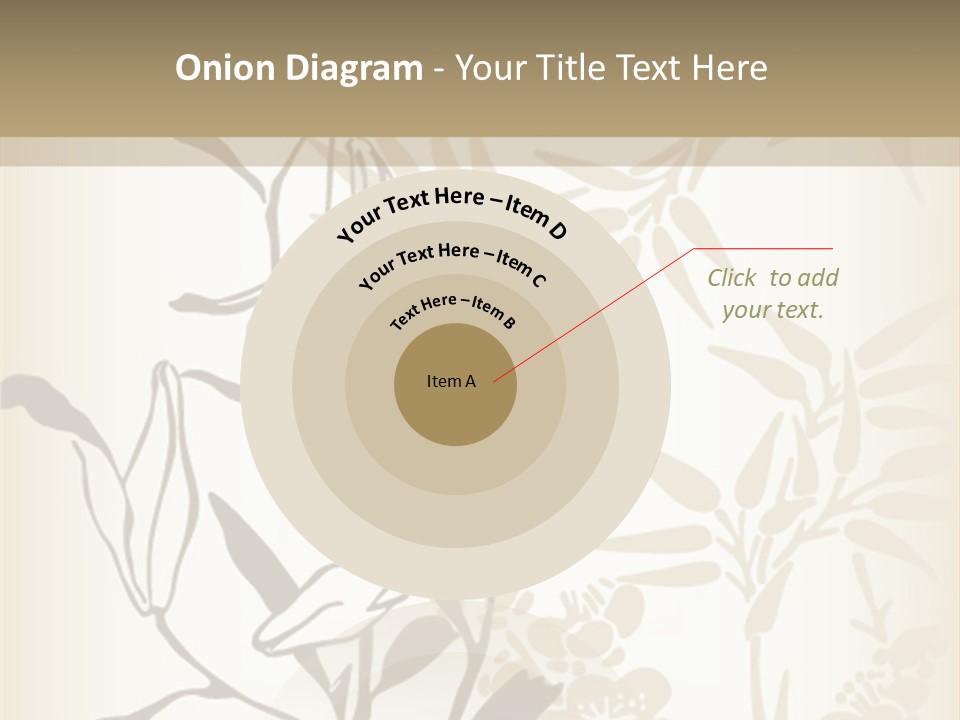 Flower Green Graphic PowerPoint Template