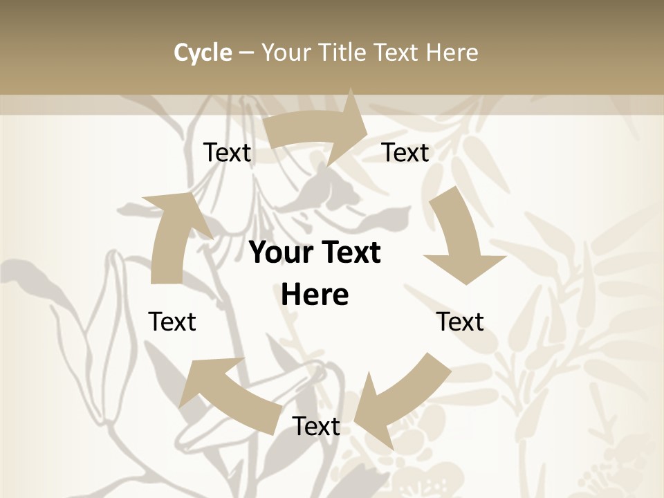 Flower Green Graphic PowerPoint Template