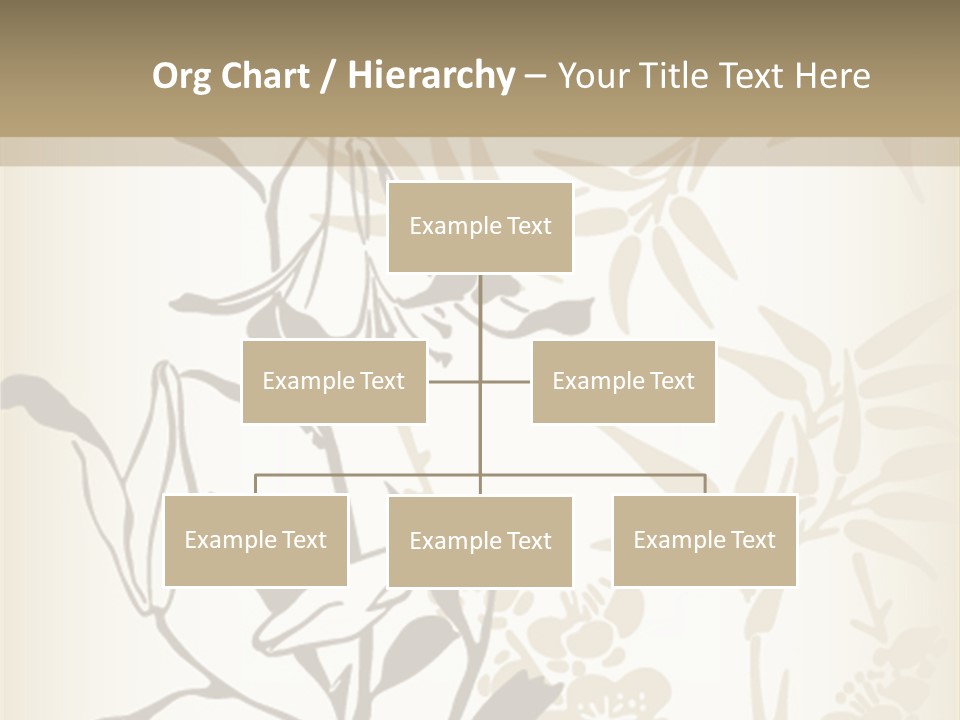Flower Green Graphic PowerPoint Template