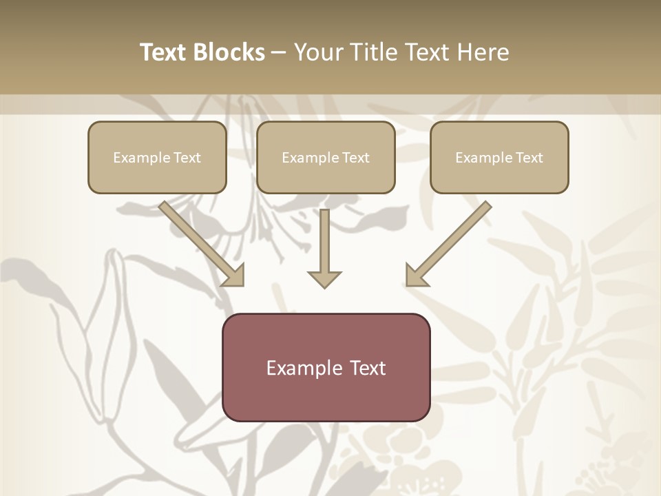 Flower Green Graphic PowerPoint Template