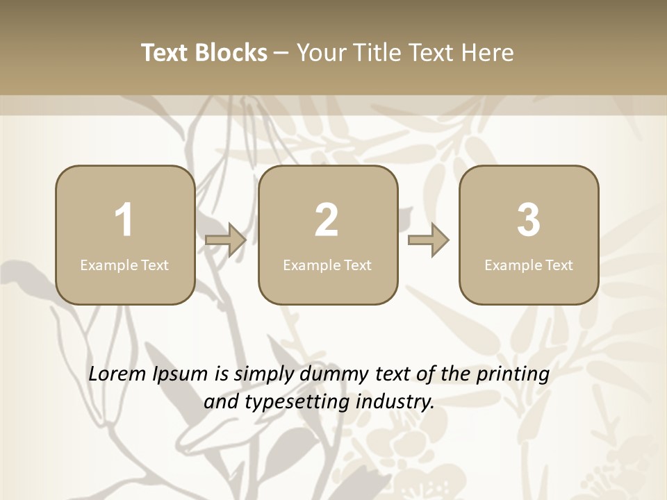 Flower Green Graphic PowerPoint Template