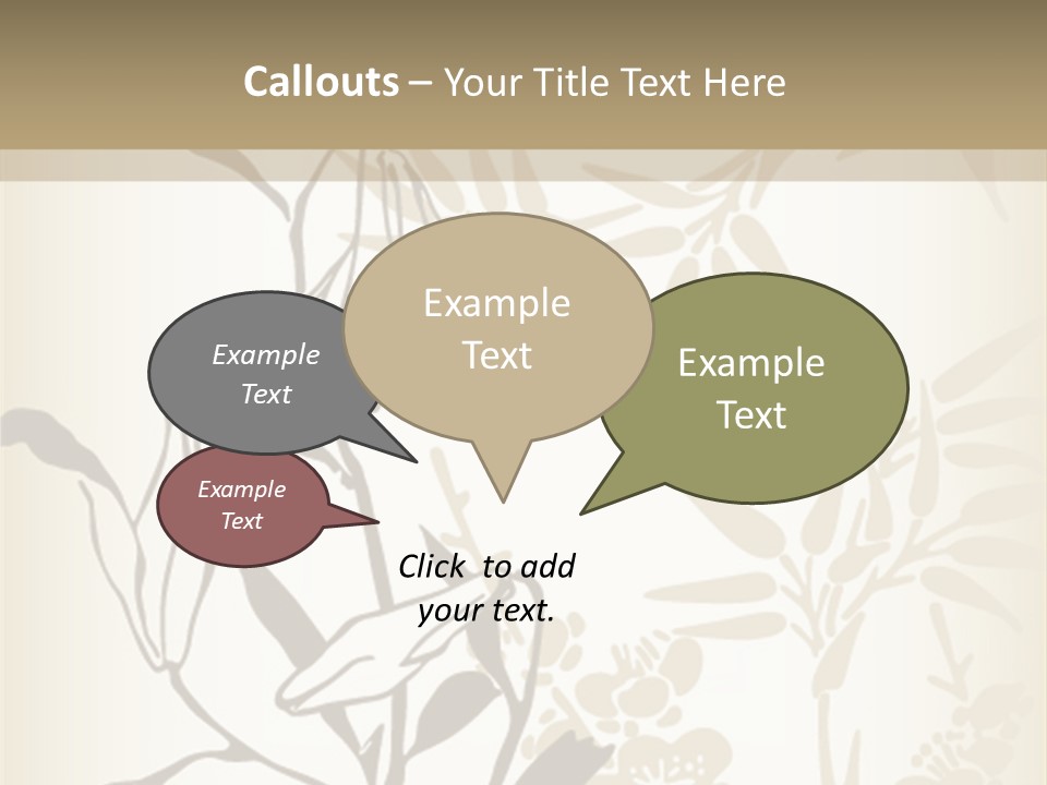 Flower Green Graphic PowerPoint Template