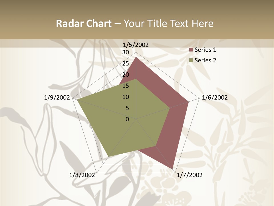 Flower Green Graphic PowerPoint Template