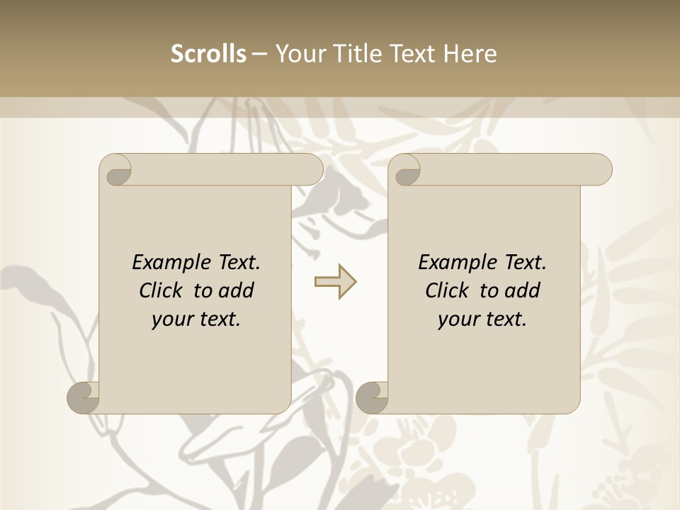 Flower Green Graphic PowerPoint Template
