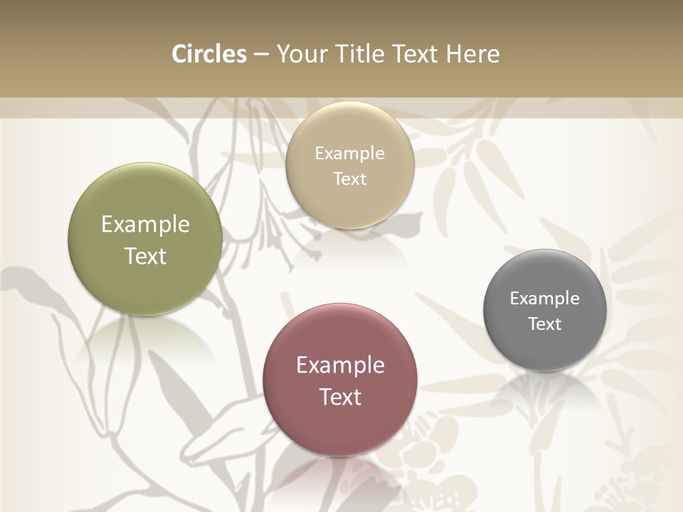 Flower Green Graphic PowerPoint Template