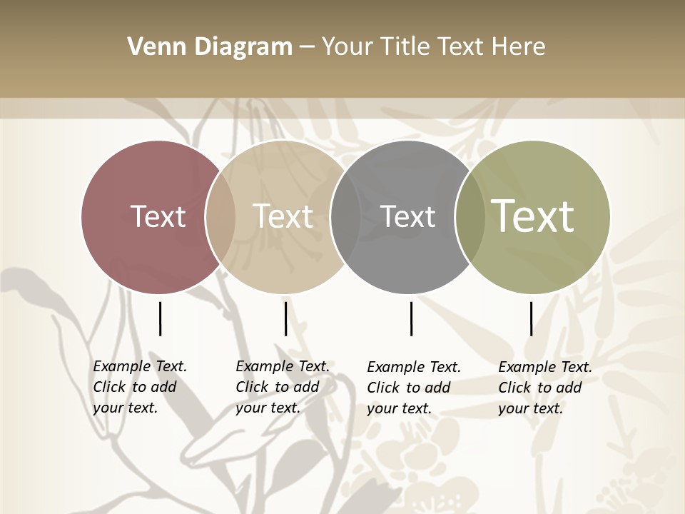 Flower Green Graphic PowerPoint Template