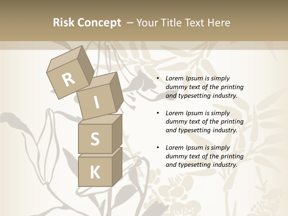 Flower Green Graphic PowerPoint Template