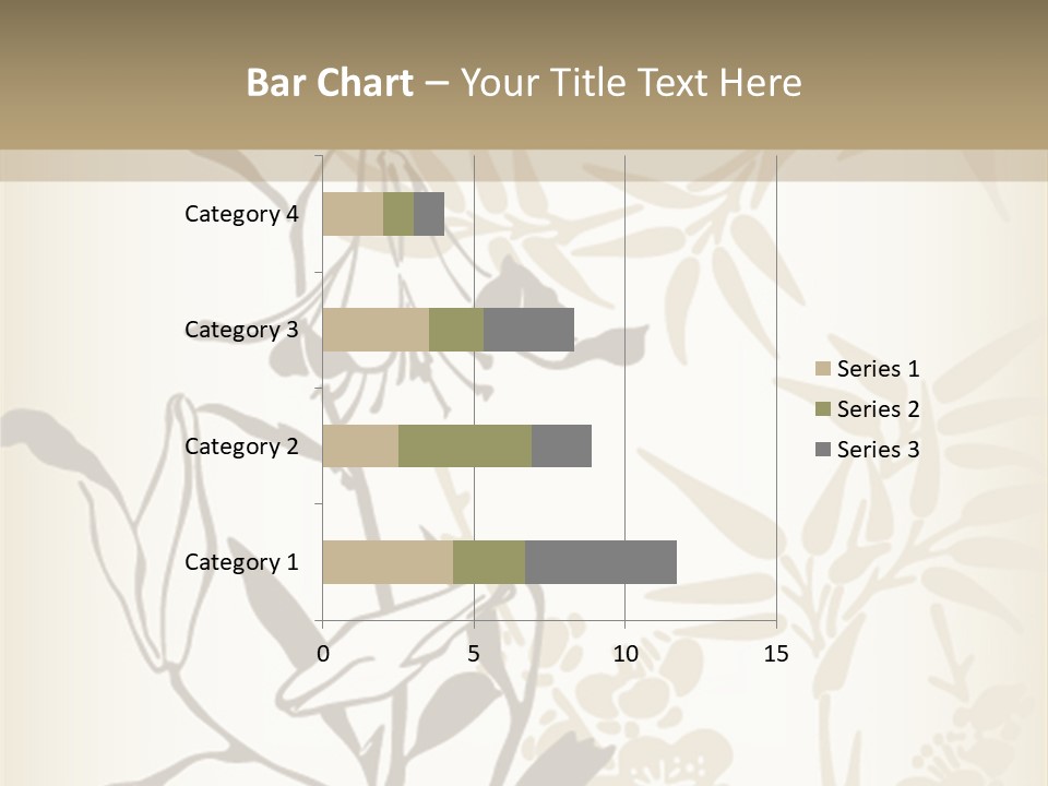 Flower Green Graphic PowerPoint Template