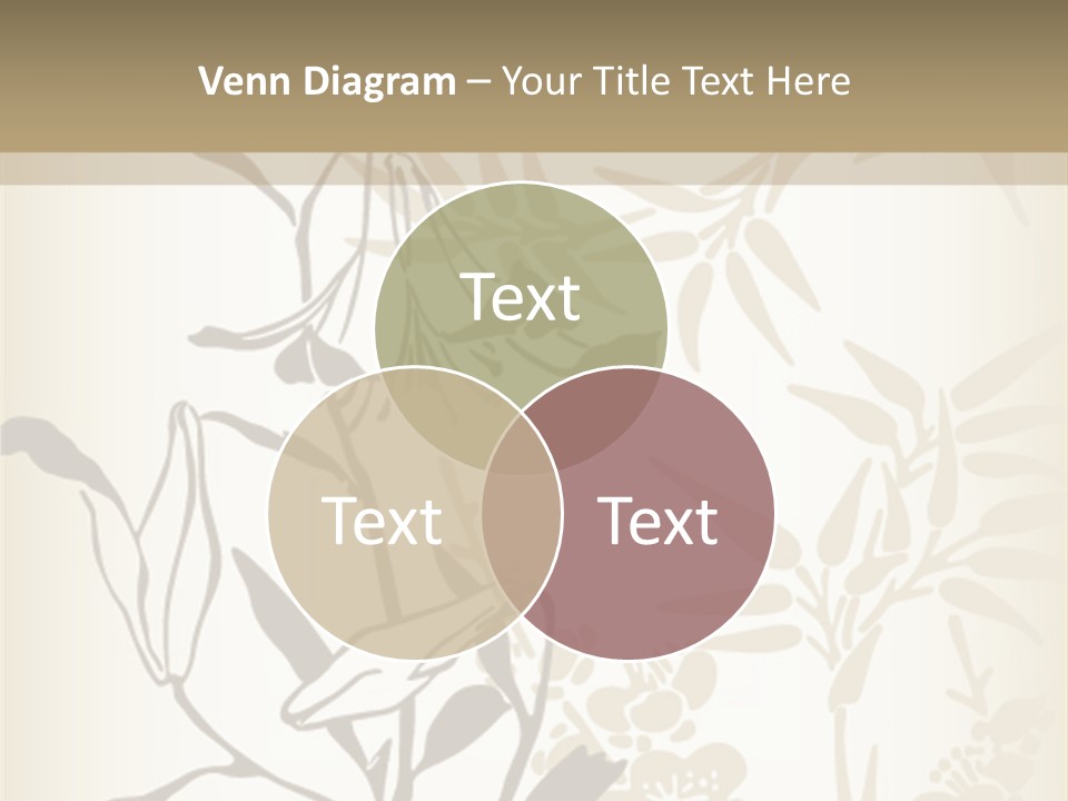 Flower Green Graphic PowerPoint Template