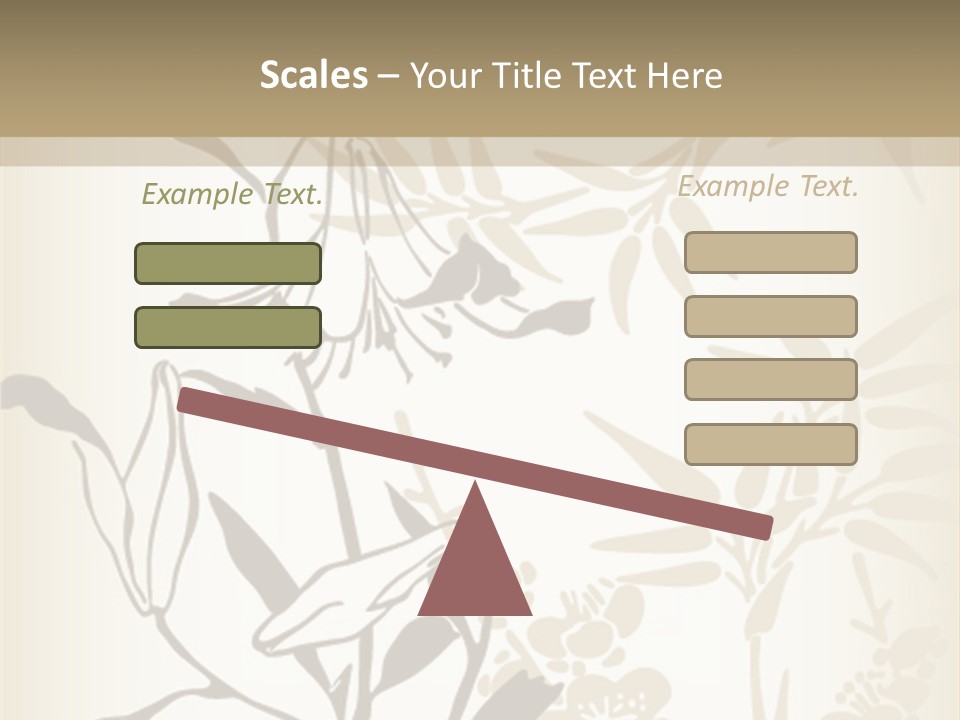 Flower Green Graphic PowerPoint Template