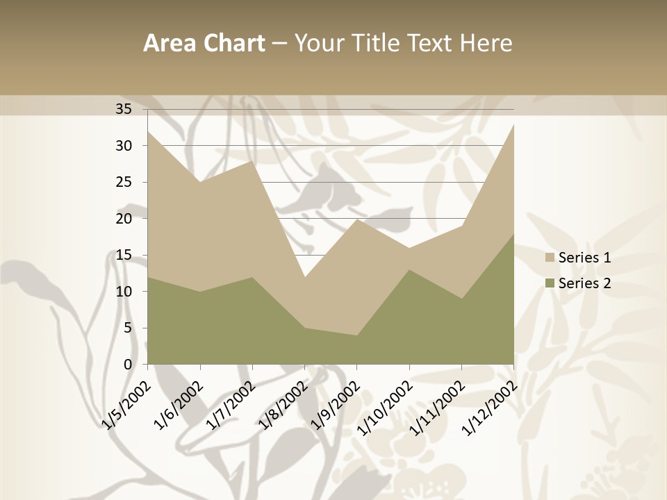 Flower Green Graphic PowerPoint Template