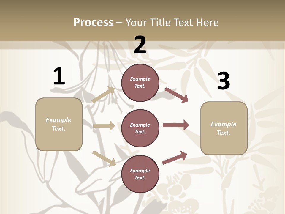 Flower Green Graphic PowerPoint Template