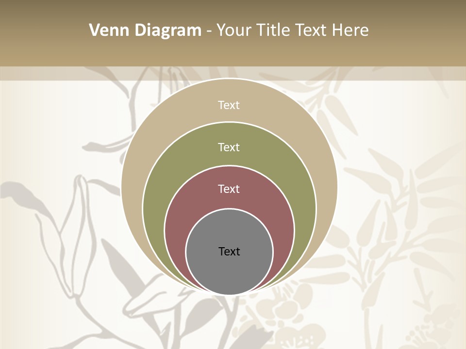 Flower Green Graphic PowerPoint Template