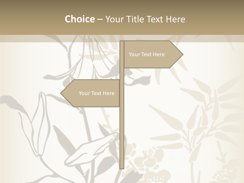 Flower Green Graphic PowerPoint Template