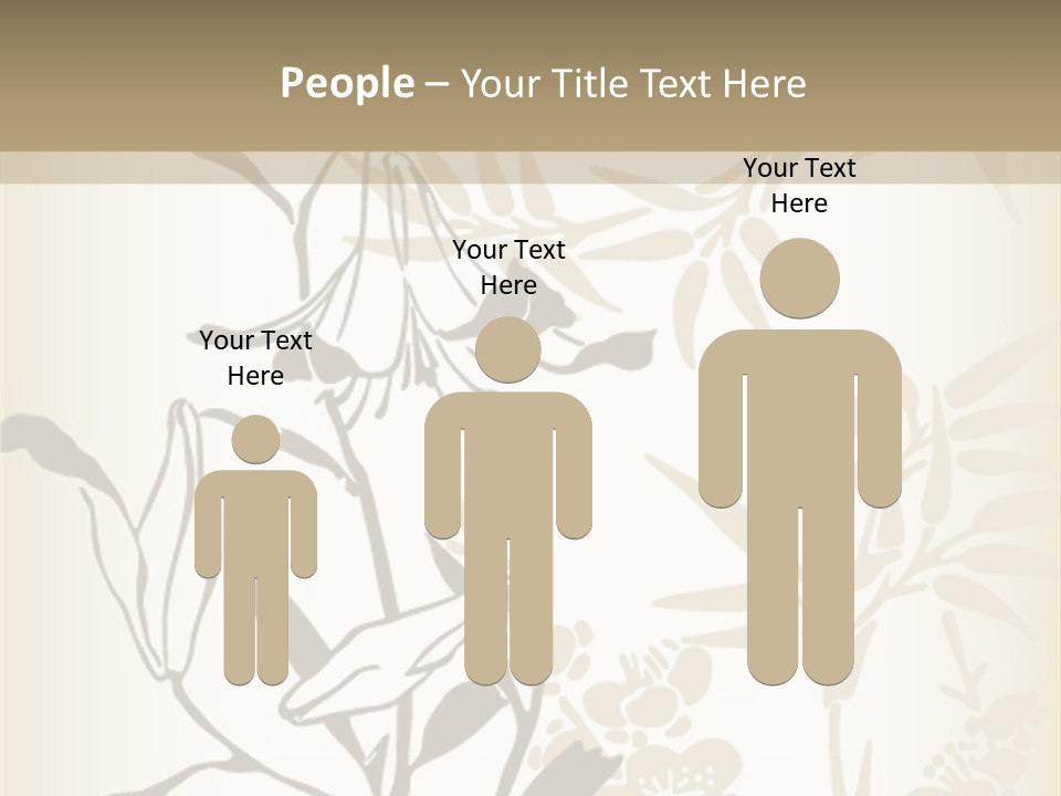 Flower Green Graphic PowerPoint Template