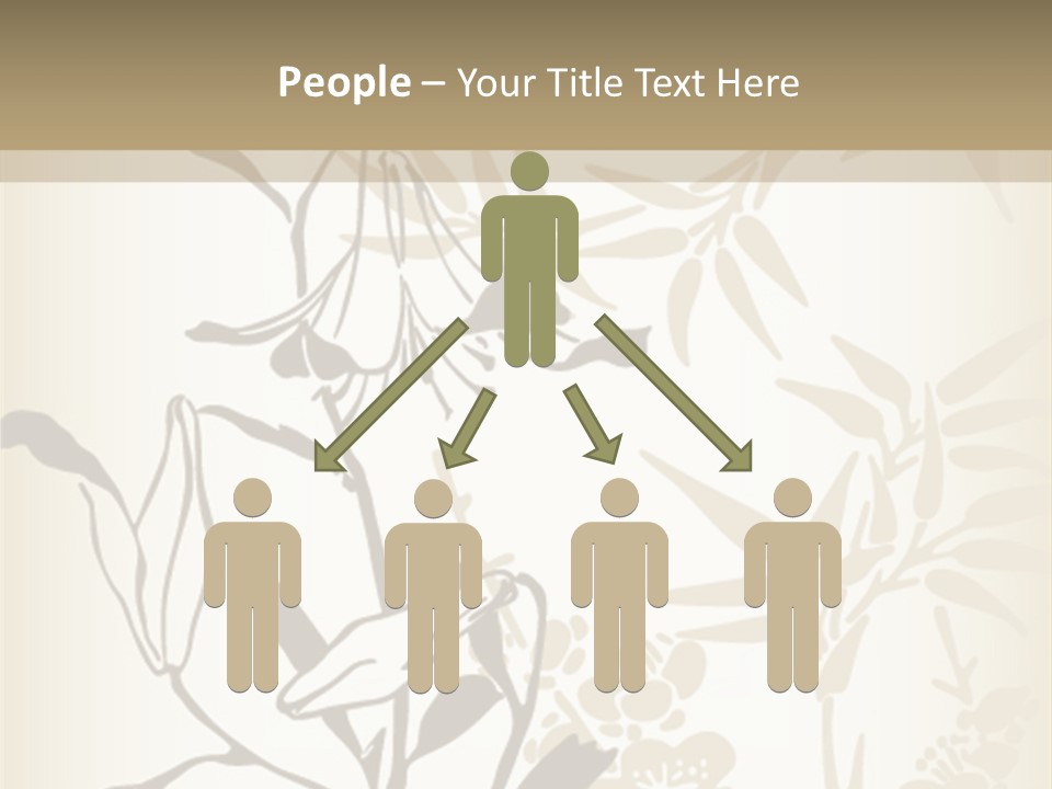 Flower Green Graphic PowerPoint Template